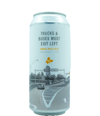 Trillium Brewing Co. Trucks & Buses Must Exit Left