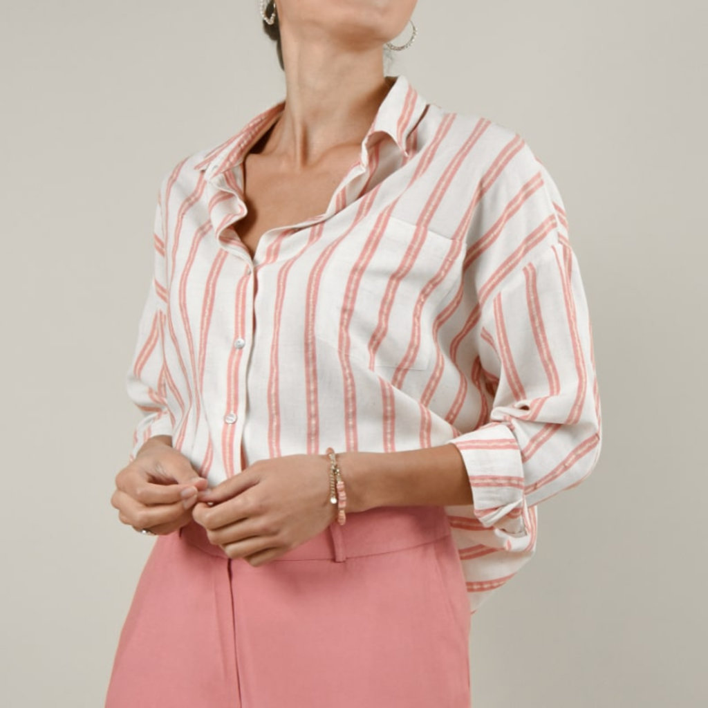 Wearable Stories Wearable Stories Tess striped pink