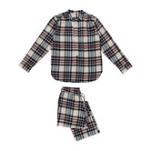 Hazel+Alkes Pyjama set Marine Blauw ruit