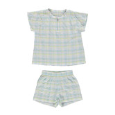 Izzie+Cupido Pyjama Set Check Green