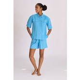 Ivy+Imo Pyjama Set Dobby Blauw
