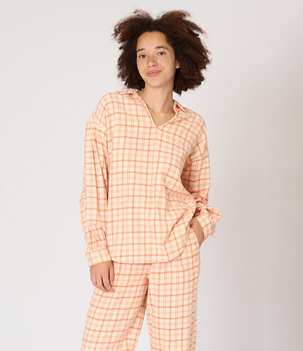 Dorélit Jayden+Alkes Pyjama Check Tangerine