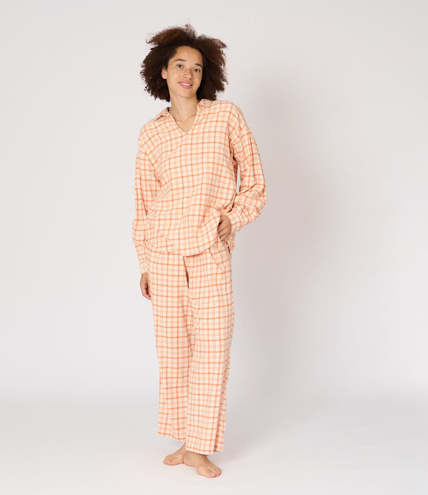 Dorélit Jayden+Alkes Pyjama Oranje Ruit