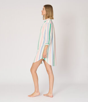 Kisaura Dress Stripes Chambray