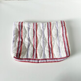 Beauty Bag Maxi Stripe Red Lilac