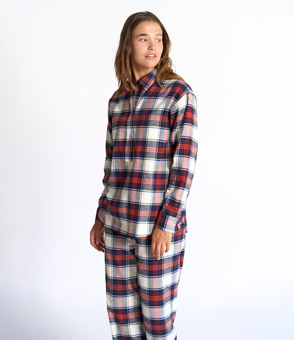 Dorélit Lizzy+Alkes Pyjama Rood Lila Streep