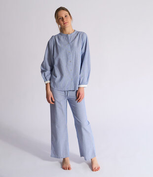 Lisa+Alkes Pyjama Stripe Blue
