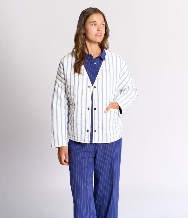 Dorélit Mich Jas Blauw Witte Streep