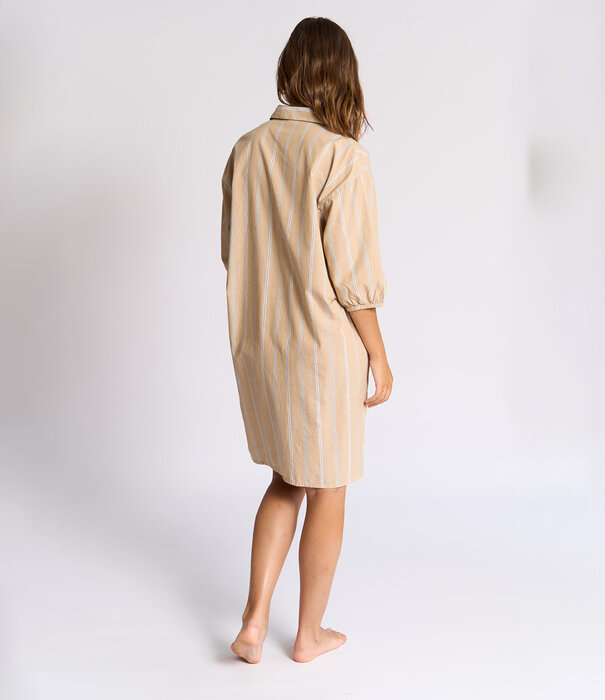 Dorélit Marley Jurk Beige Streep