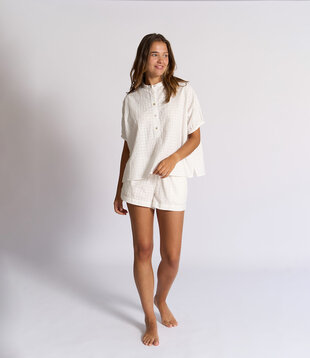 Melanie+Cupido Pyjama Dobby Wit