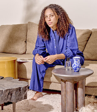 Milly+Alkes Pyjama Skipper Blauw Streep