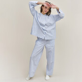 Nadia+Alkes Pyjama Balled Blue Streep