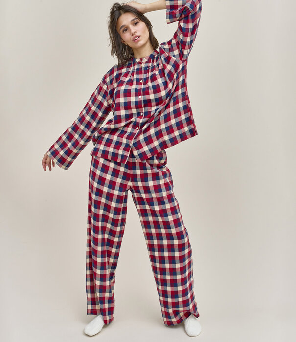 Dorélit Nadia+Alkes Pyjama Claret Ruit