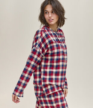 Nikki+Alkes Pyjama Claret Ruit
