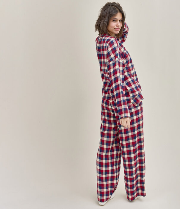 Dorélit Nikki+Alkes Pyjama Checks Claret