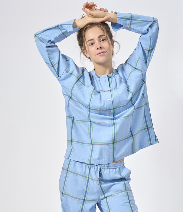 Dorélit Nikki+Alkes Pyjama Denim Ruit