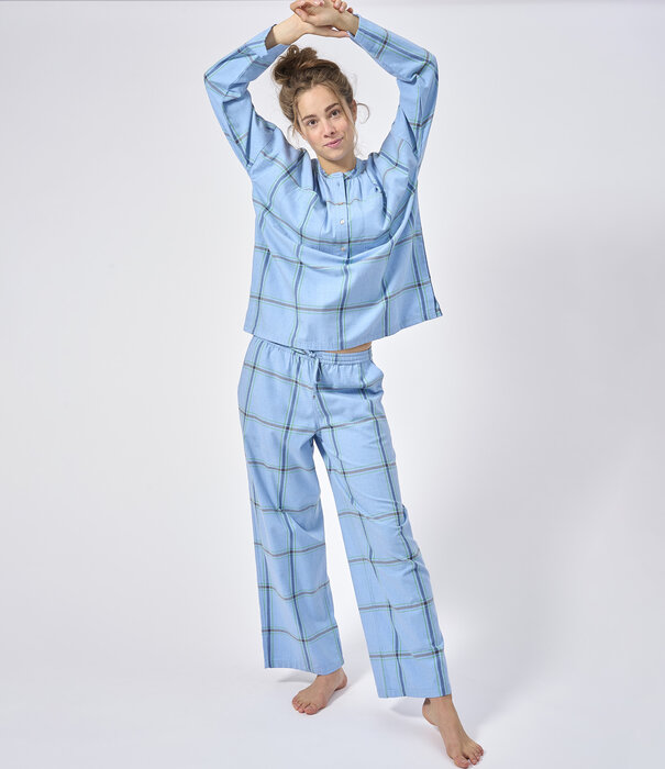 Dorélit Nikki+Alkes Pyjama Checks Denim