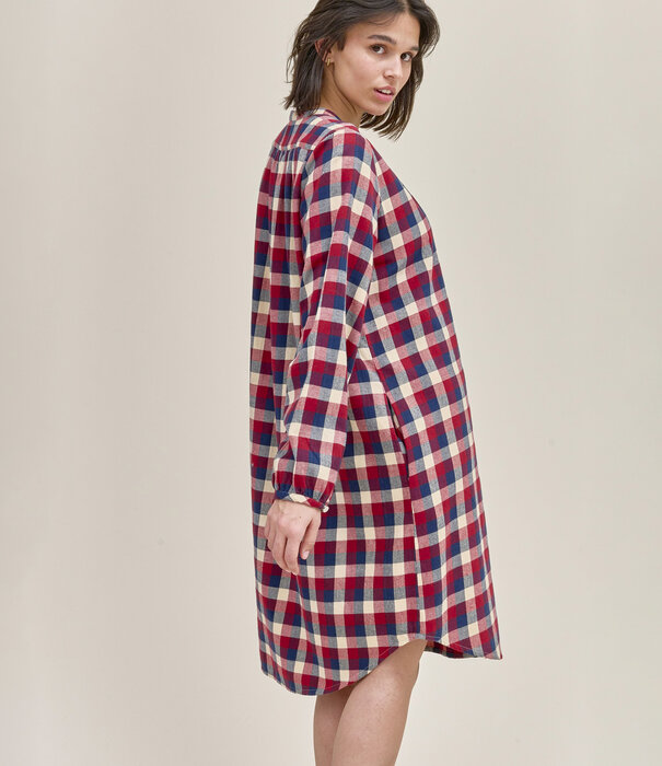 Dorélit Niara Dress Checks Claret