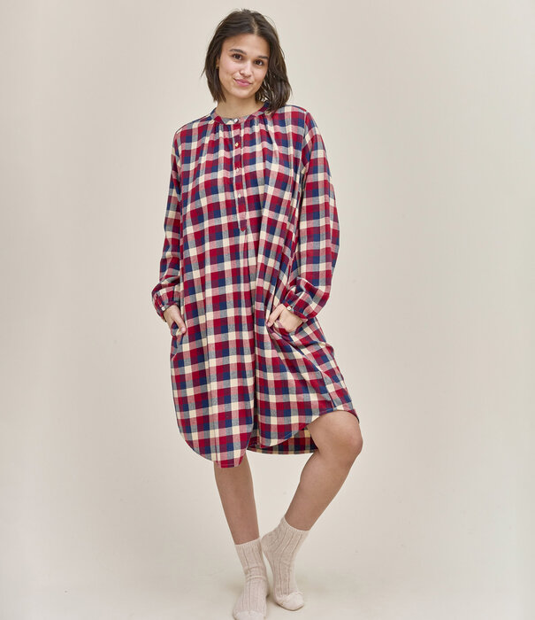 Dorélit Niara Dress Checks Claret