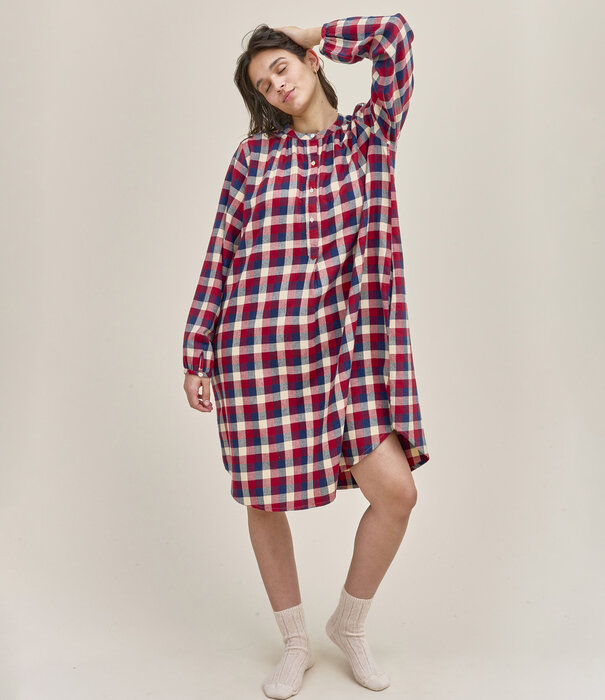 Dorélit Niara Dress Checks Claret