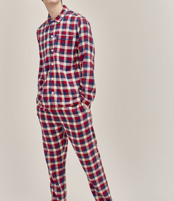 Dorélit Frits Pyjama Checks Claret