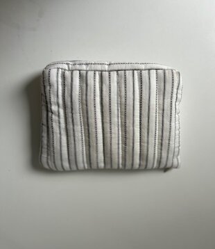 Beauty Bag Zwarte Streep