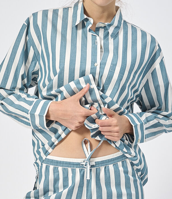 Dorélit Nixon+Alkes Pyjama Stripe Teal