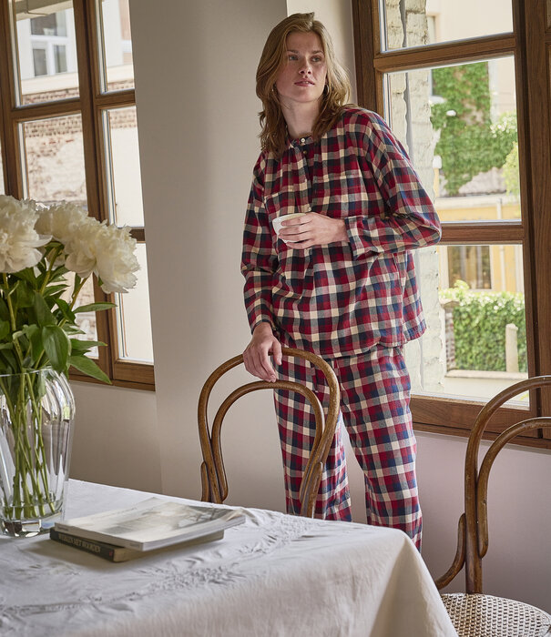 Dorélit Nikki+Alkes Pyjama Claret Ruit