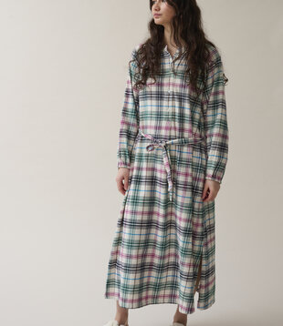 Helena Dress Check Multicolor