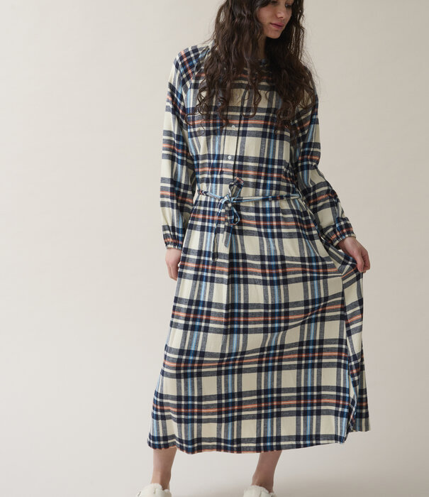 Dorélit Helena Dress Check Navy