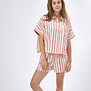 Otis+Nestor Pyjama Stripe Poppy