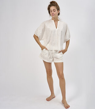 Oprah+Cupido Pyjama Geborduurde Bloem