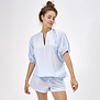 Oprah+Cupido Pyjama Check Washed Blue