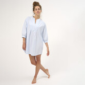 Oona Jurk Blauw Gewassen Ruit