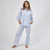 Onixon+Alkes Pyjama Blauw Gewassen Ruit