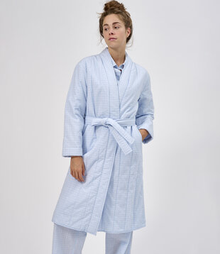 Onilson Jas Blauw Gewassen Ruit