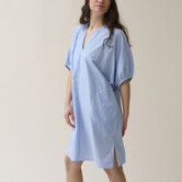 Oman Jurk Ultrablauwe Streep