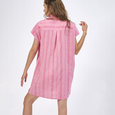 Odin Dress Stripe Carmine