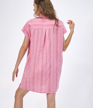 Odin Dress Stripe Carmine