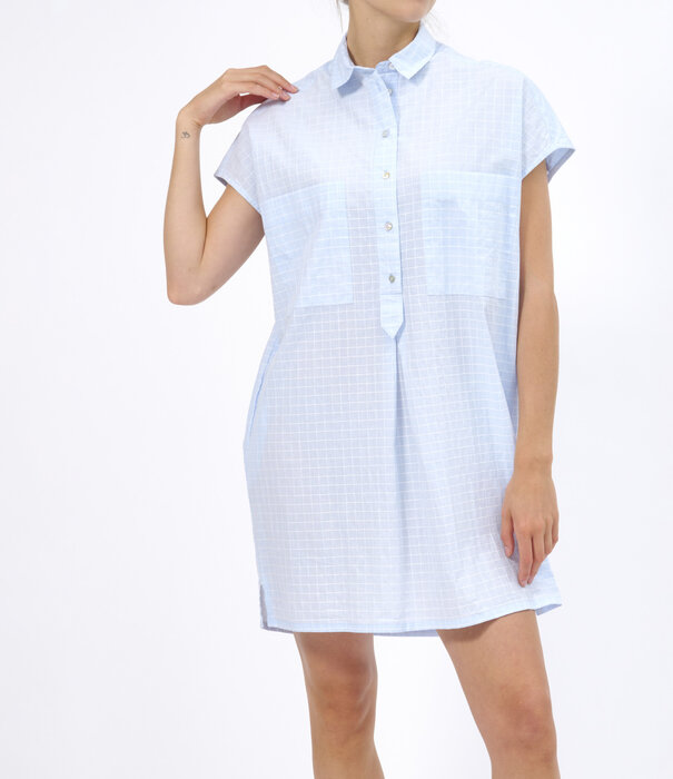 Dorélit Odin Dress Check Washed Blue