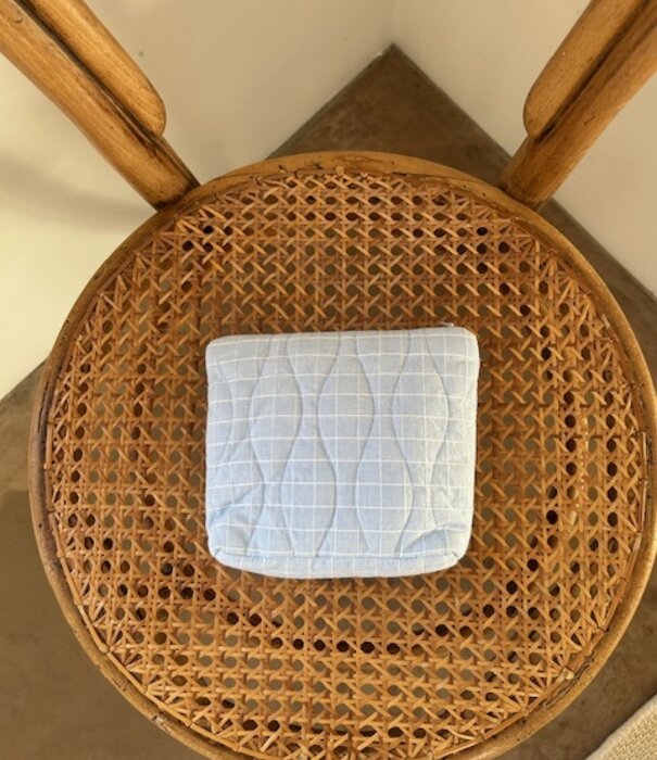 Dorélit Beauty Bag  Blauw Gewassen Ruit