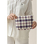 Beauty Bag Midi Accessories Check Navy Brown 