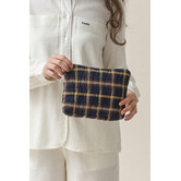 Beauty Bag Midi Accessories Check Wood