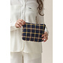 Beauty Bag Midi Accessories Check Wood