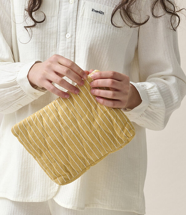 Dorélit Beauty Bag Midi Accessories Stripe Oxford Sunflower