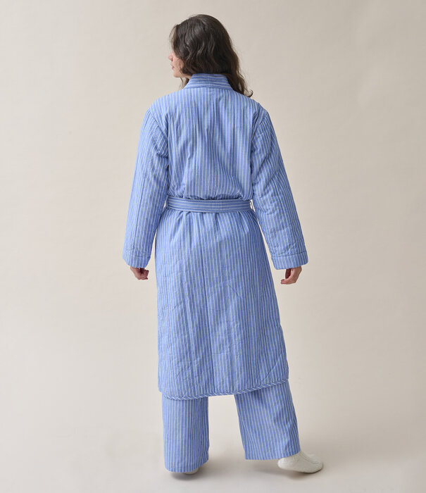 Dorélit Pilson Peignoir Oxford Blauwe Streep