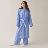 Pilson Peignoir Stripe Oxfordblue