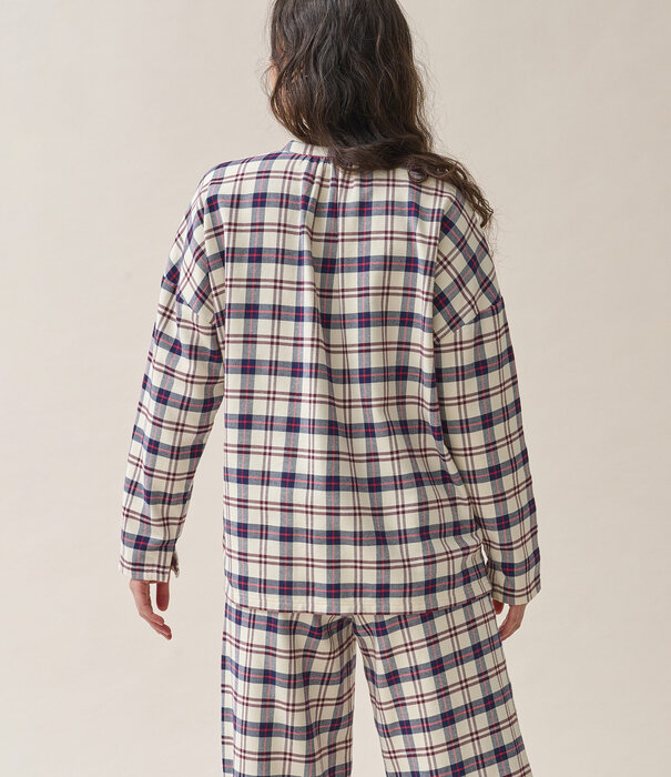 Dorélit Pixie+Alkes Pyjama Check Navy Brown 