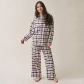 Pixie+Alkes Pyjama Donkerblauw Bruine Ruit
