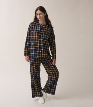 Pixie+Alkes Pyjama Check Wood